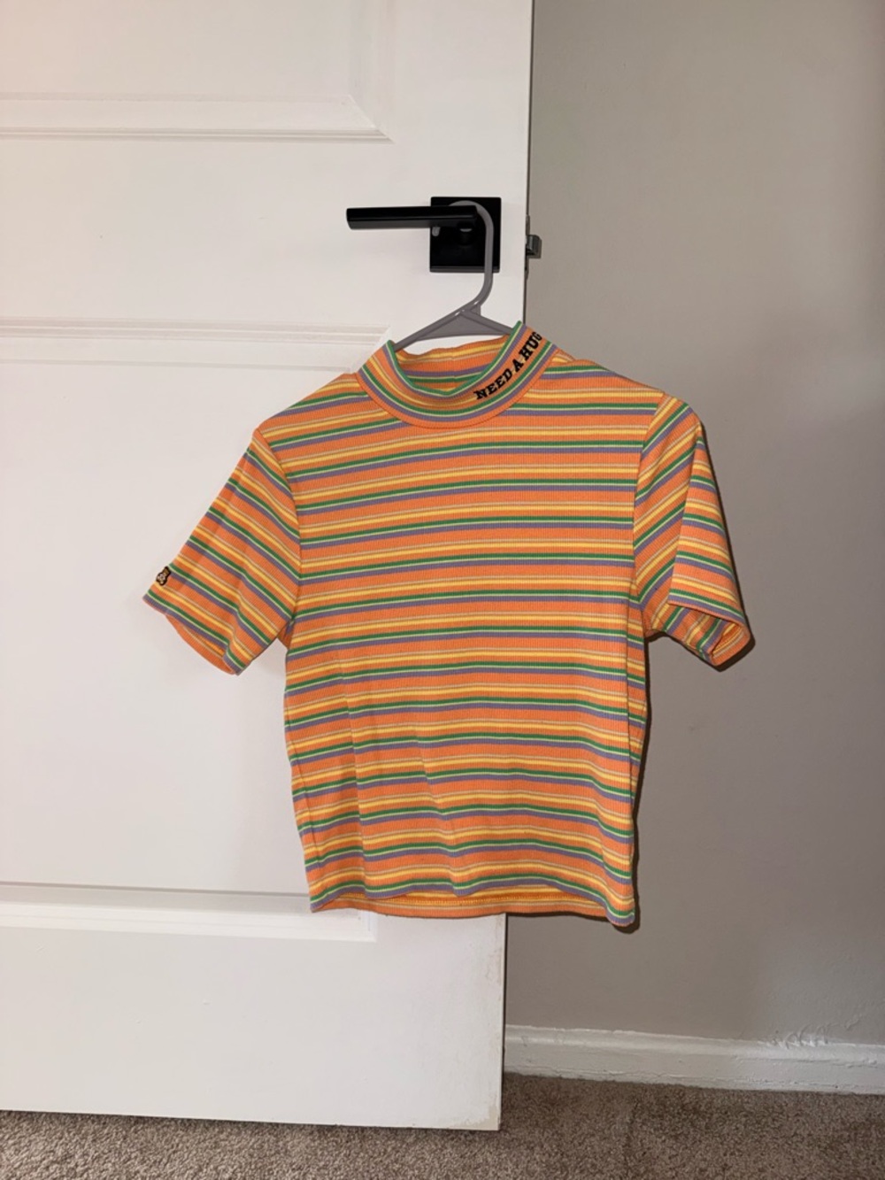 Teddy Fresh Striped Mock Neck